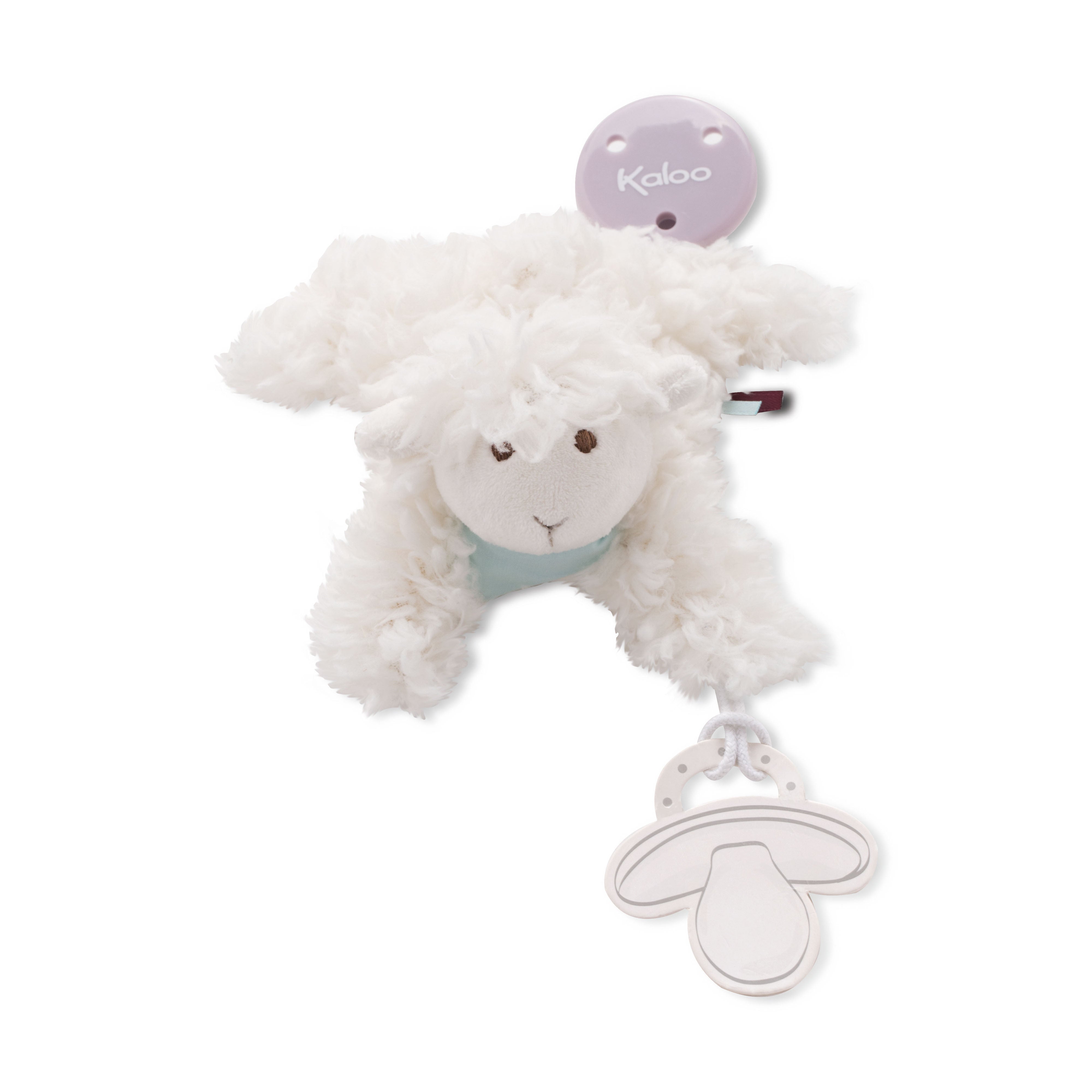 Kaloo Les Amis Doudou Pacifier Holder Lamb Petit Bazaar