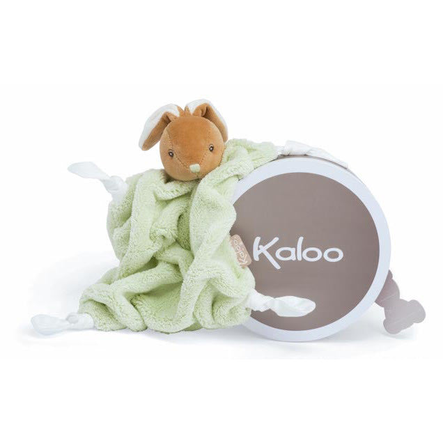 Kaloo Plume Green Rabbit Doudou – Petit Bazaar - Main Image