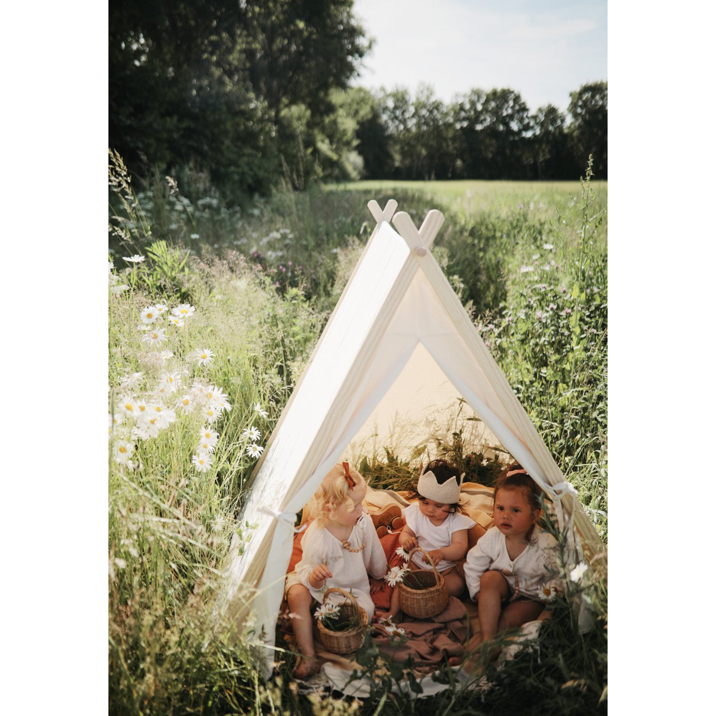 tent kinderen Kinderfeets Tent Natural – Petit Bazaar