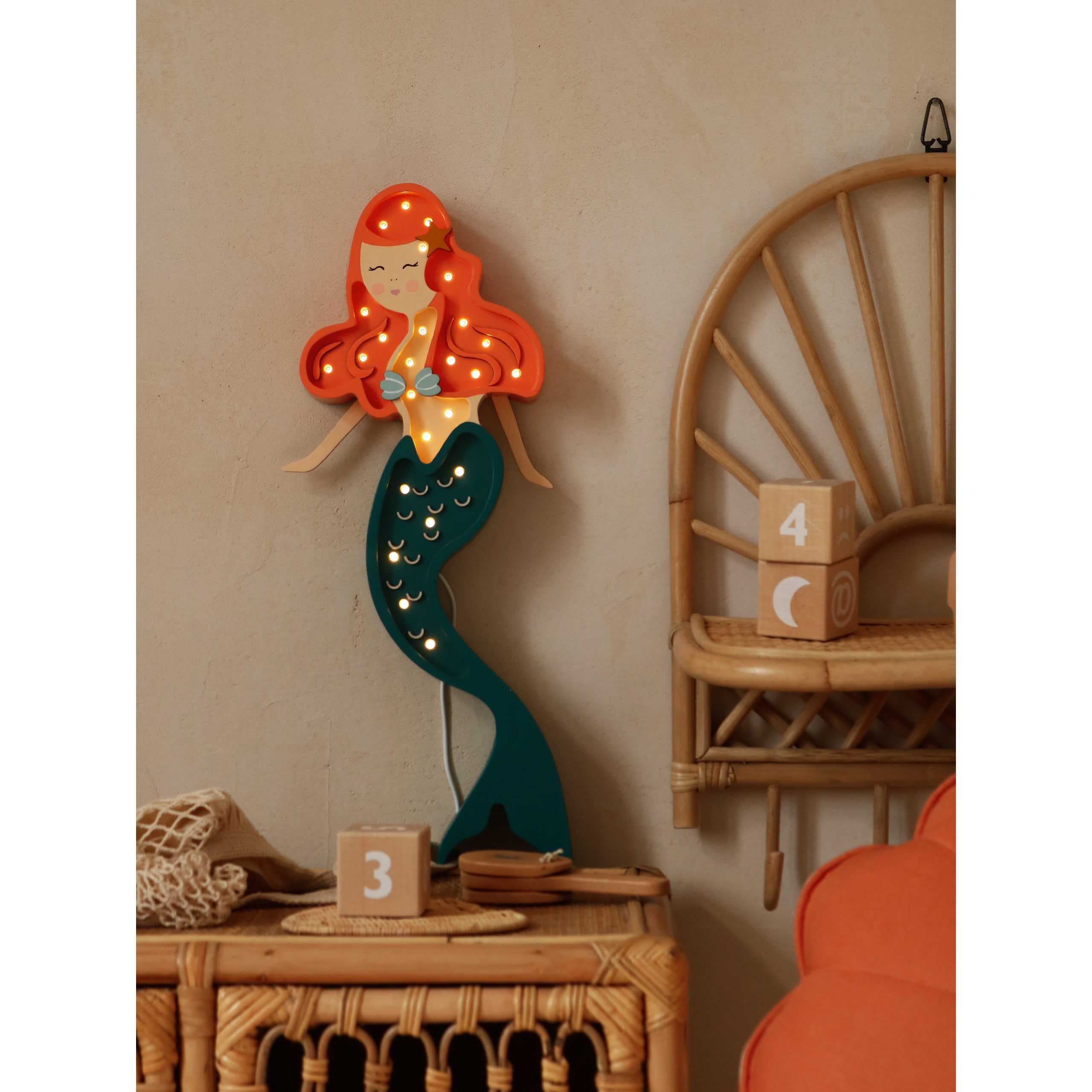 Little Lights Mermaid Lamp Ariel – Petit Bazaar - Main Image