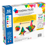 MAGNA-TILES Classic Clear Colors 32-Piece Set