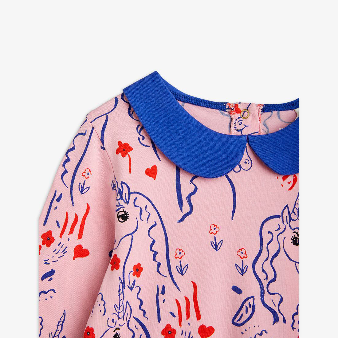 Mini Rodini Scottish Unicorn AOP Is Dress Pink – Petit Bazaar