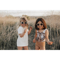 my little sunnies round bear sunglasses soft pink matte myls-roundbear-sp-5