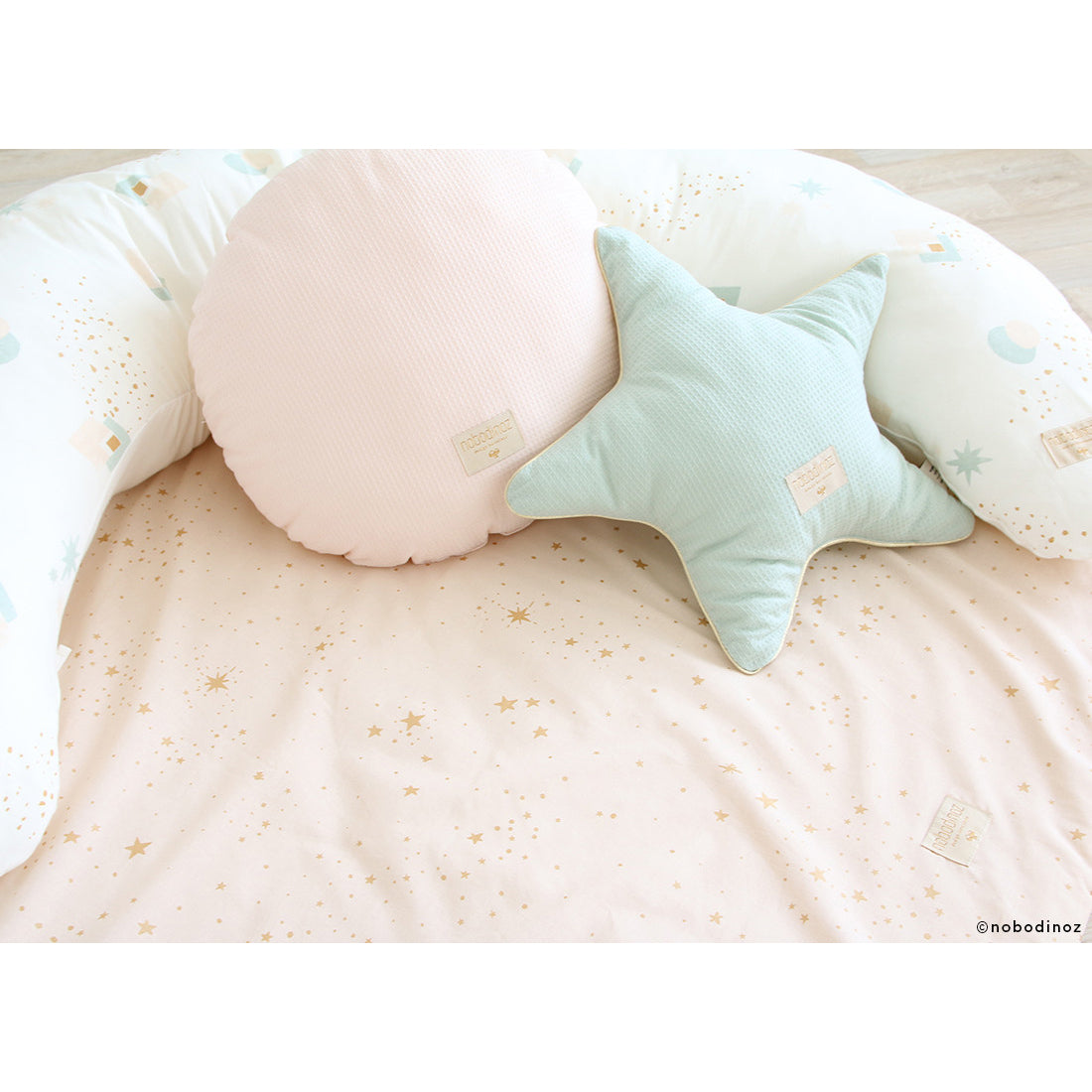 Nobodinoz Aristote cushion • aqua Nobodinoz Aristote cushion • aqua