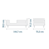 Oeuf Classic Toddler Bed Birch