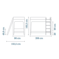 Oeuf Perch Bunk Bed Birch