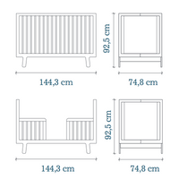 Oeuf Sparrow Crib Birch