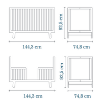 Oeuf Sparrow Crib White