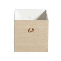 Oliver Furniture Wood 儲物箱 2件裝 白色配橡木色 適合Wood 儲物架