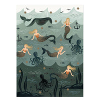 rifle-paper-co-roll-of-3-vintage-mermaid-wrapping-sheets- (2)