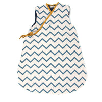 Nobodinoz Sleeping Bag Blue Zigzag