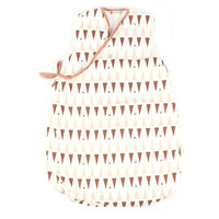 Nobodinoz Sleeping Bag Pink Terracotta Triangles