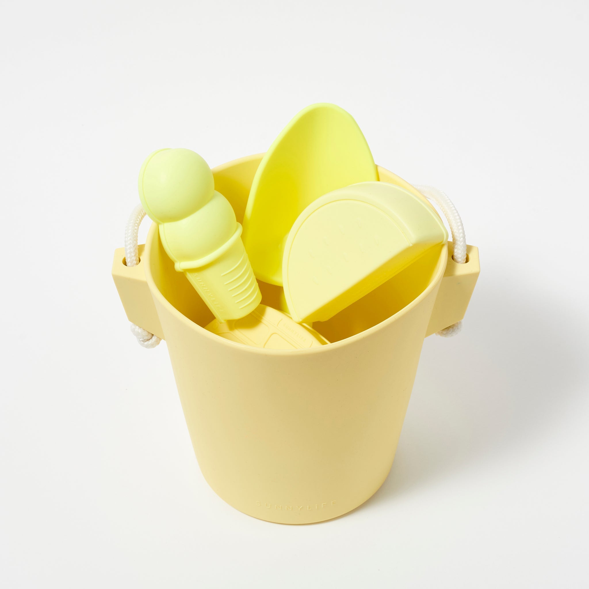 SUNNYLiFE Silicone Bucket & Spade Set Citrus Petit Bazaar