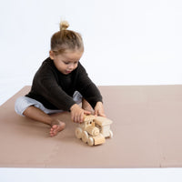 Toddlekind Classic Playmat 拼圖式兒童安全遊戲地墊 - Blush 131x131cm - 9片地墊及12條收邊條