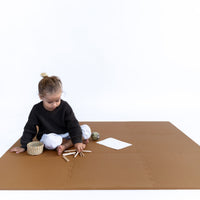 Toddlekind Classic Playmat 拼圖式兒童安全遊戲地墊 - Camel 131x131cm - 9片地墊及12條收邊條