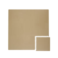 Toddlekind Classic Playmat 拼圖式兒童安全遊戲地墊 - Sandstone 131x131cm - 9片地墊及12條收邊條