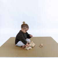 Toddlekind Classic Playmat 拼圖式兒童安全遊戲地墊 - Sandstone 131x131cm - 9片地墊及12條收邊條