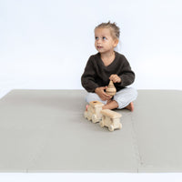 Toddlekind Classic Playmat 拼圖式兒童安全遊戲地墊 - Stone 131x131cm - 9片地墊及12條收邊條