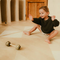 Toddlekind Prettier Puzzle Playmat Kyte Wheat 120x180cm - 6 Tiles & 12 Edging Borders