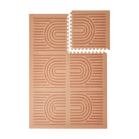 Toddlekind Prettier Playmat 兒童安全遊戲地墊 - Linear Camel 120x180cm - 6片地墊及12條收邊條