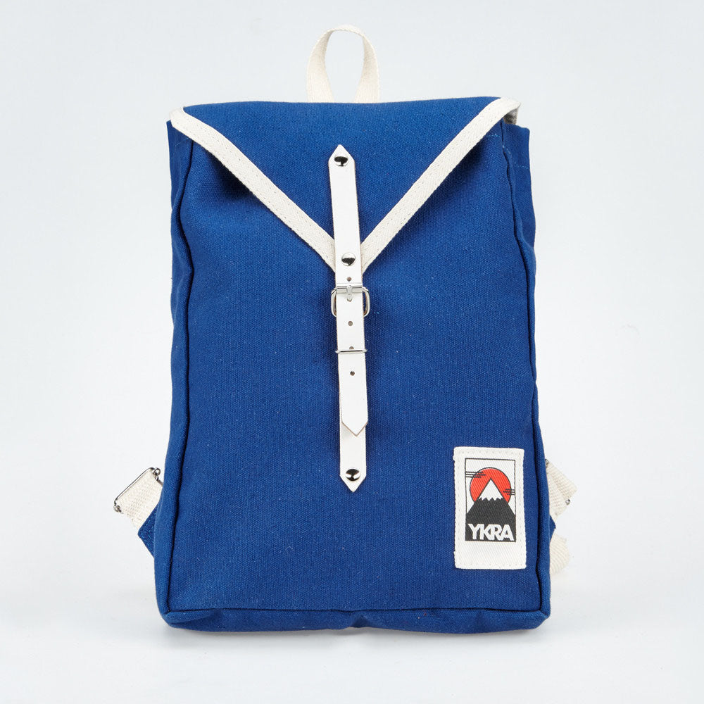 YKRA Scout Cotton Strap Backpack Blue – Petit Bazaar