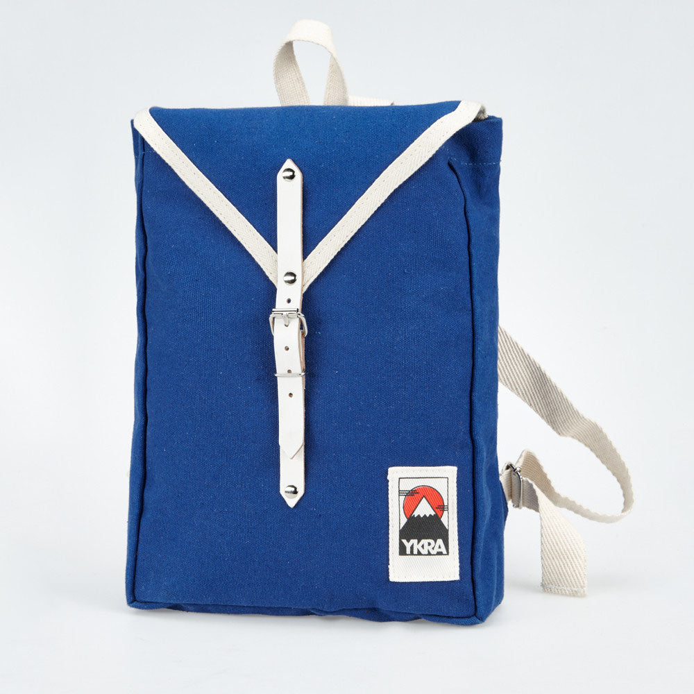 YKRA Scout Cotton Strap Backpack Blue – Petit Bazaar