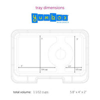 Yumbox Mini Snack 3-Compartment Lunch Box - Malibu Purple Toucan