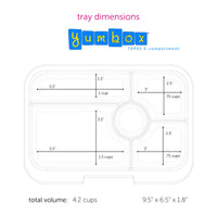 Yumbox Tapas with Botanical Tray Amalfi Pink 4-Compartment Lunch Box