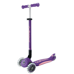 Globber Primo Foldable Plus Lights V2 可摺疊滑板車 - Purple / Pastel Pink (3 - 9Y+)