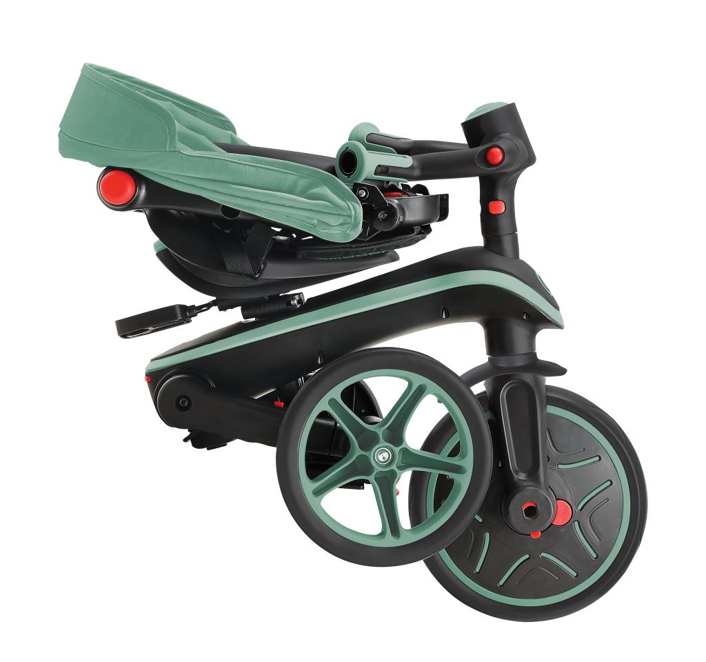 Globber Explorer Trike 可摺疊4合1 三輪車- Olive (10M - 5Y