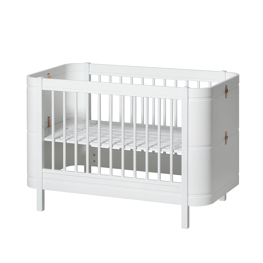 Oliver Furniture Wood Mini+ Cot Bed (Without Junior Conversion Kit) - White (Pre-Order; Est. Delivery in 6-10 Weeks)