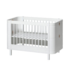Oliver Furniture Wood Mini+ Cot Bed (Without Junior Conversion Kit) - White (Pre-Order; Est. Delivery in 6-10 Weeks)