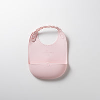 Miniware Roll & Lock Bib - Silicone Bib in Toffee