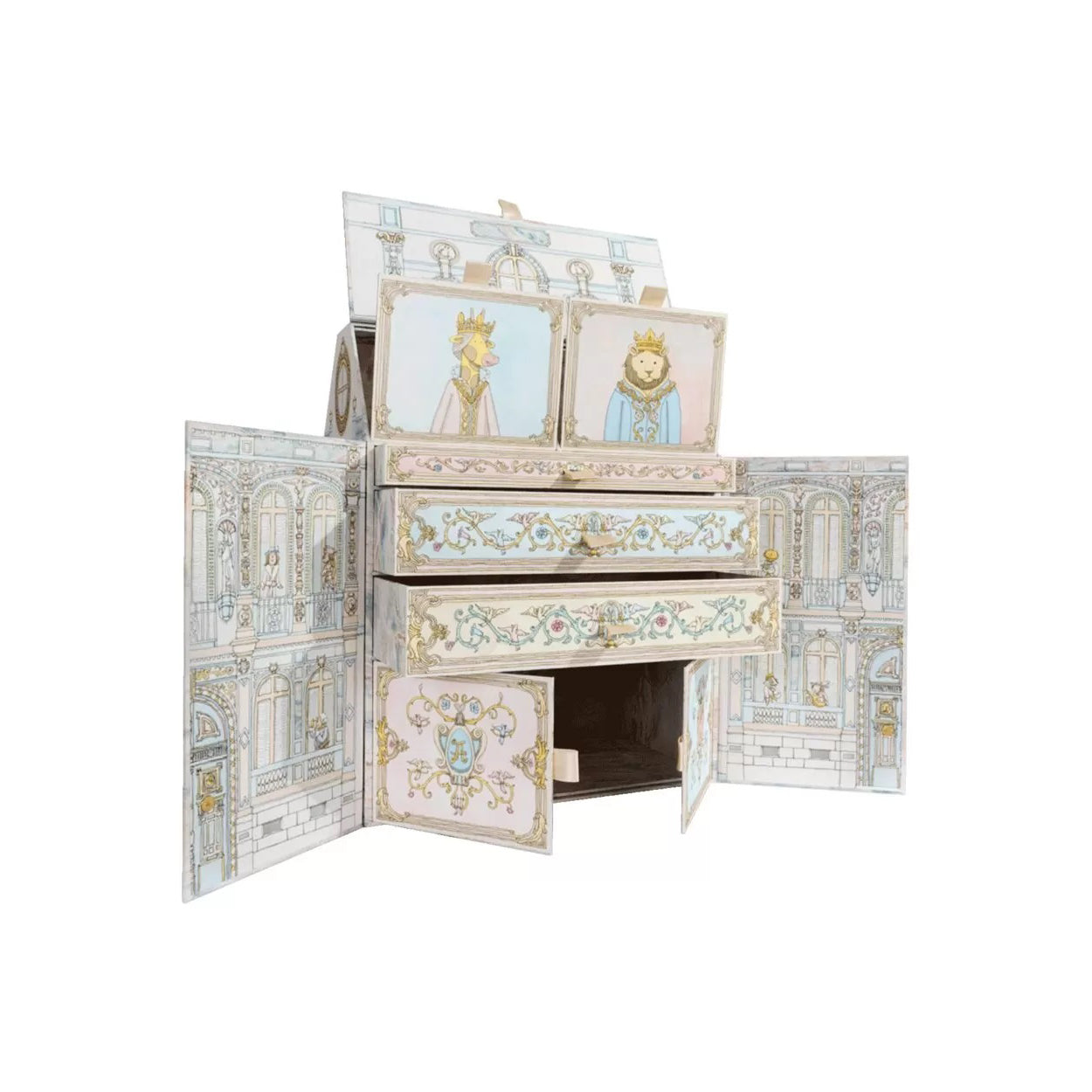 atelier-choux-advent-calendar-2-muslin-reversible-bib-toile-de-jouy-lapin-stationary-set-key-ring-cake-toppers-atel-1211134