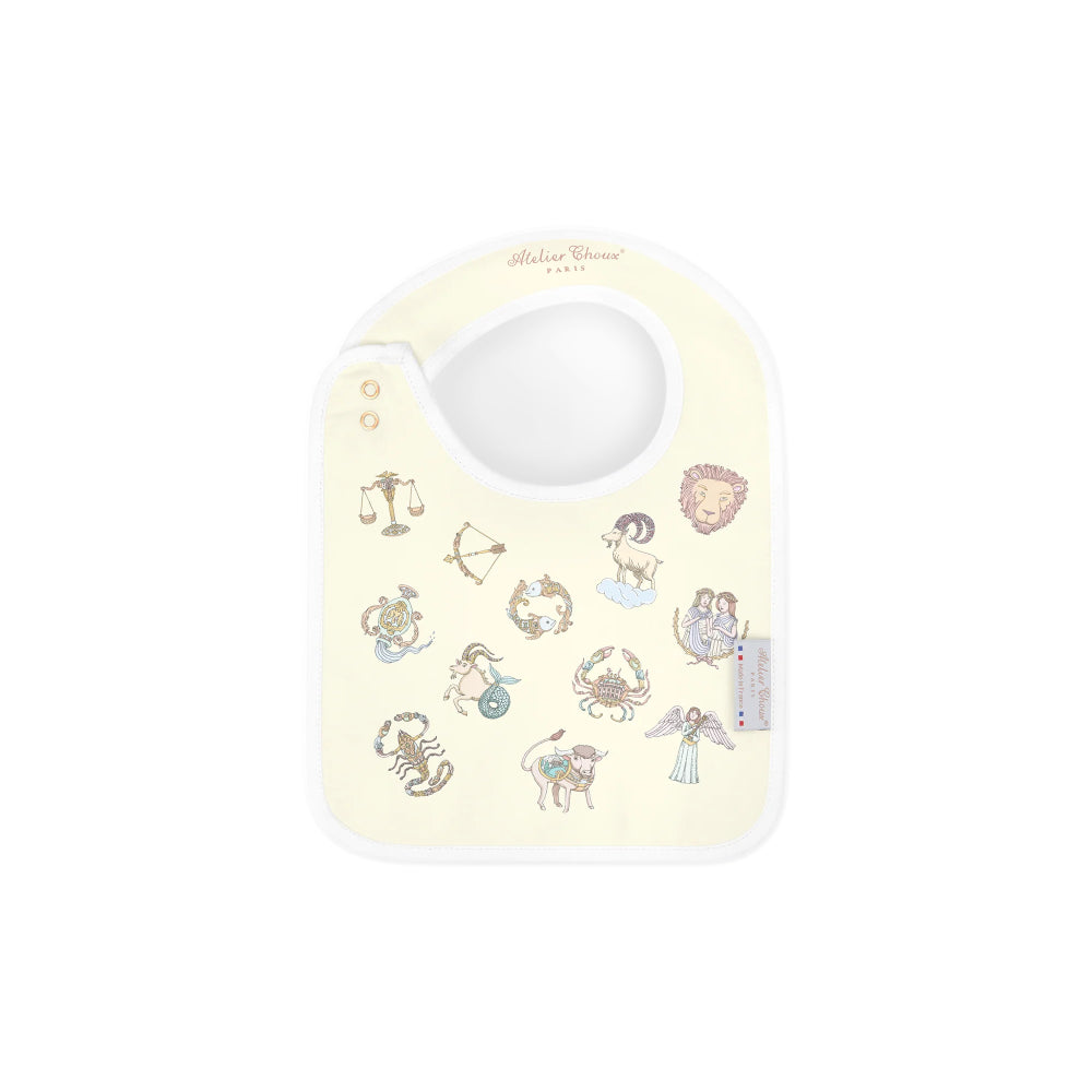atelier-choux-satin-bib-zodiac-yellow-29x21cm-atel-1381325