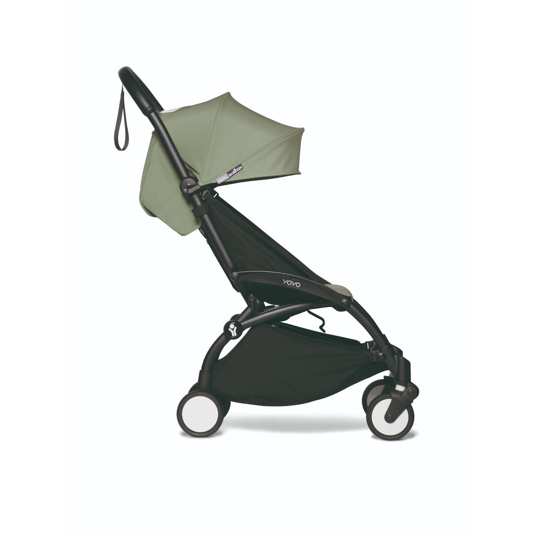 BABYZEN YOYO² 0+ 6+ Baby Stroller Complete Set - Black Frame with Olive 0+ Newborn Pack & 6+ Color Pack