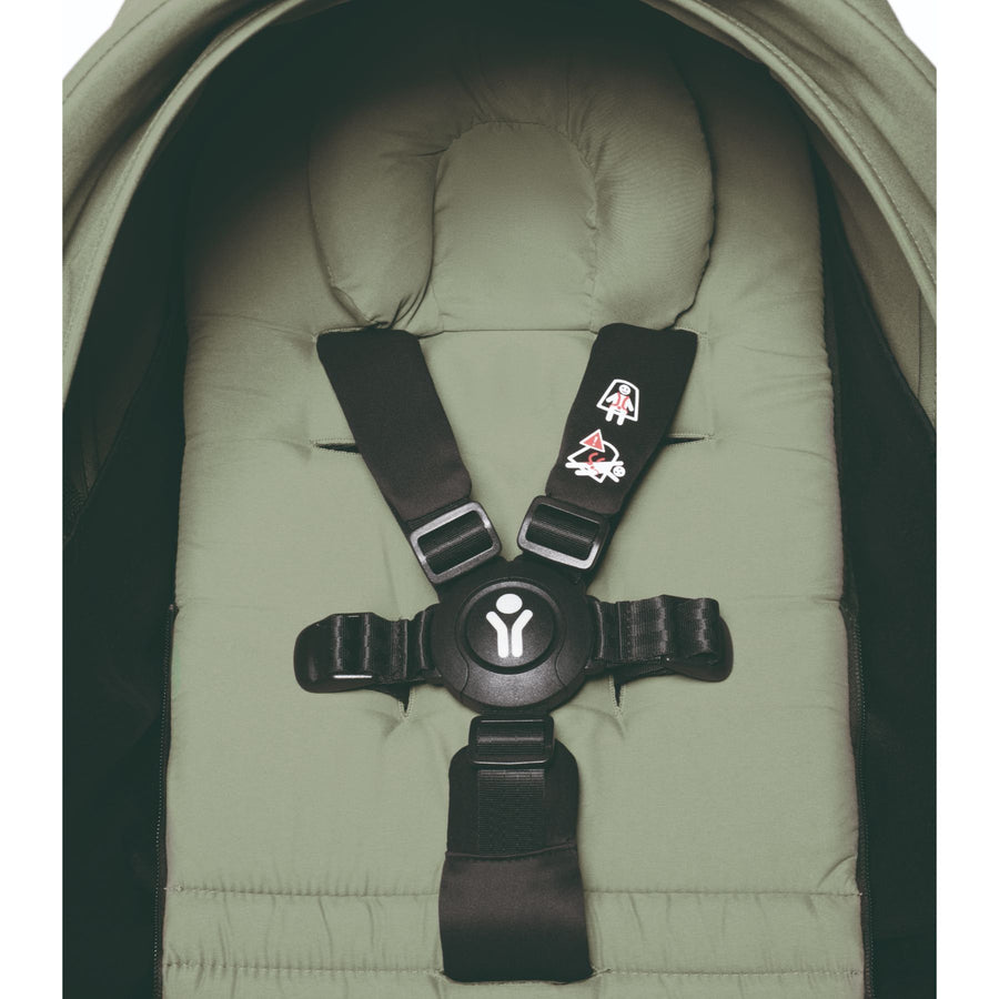 BABYZEN YOYO² 0+ 6+ Baby Stroller Complete Set - Black Frame with Olive 0+ Newborn Pack & 6+ Color Pack