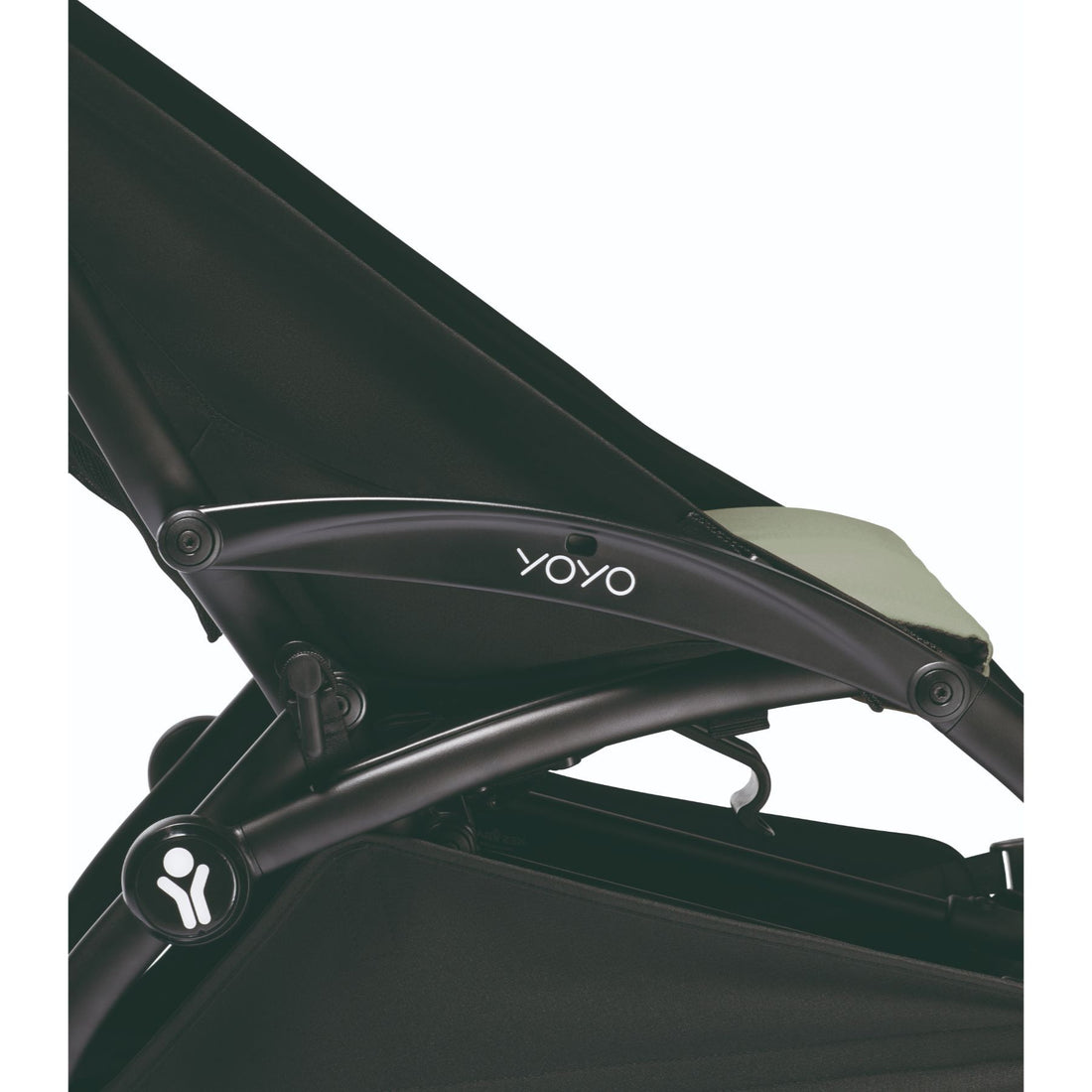 BABYZEN YOYO² 0+ 6+ Baby Stroller Complete Set - Black Frame with Olive 0+ Newborn Pack & 6+ Color Pack
