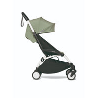 BABYZEN YOYO² 0+ 6+ Baby Stroller Complete Set - White Frame with Olive 0+ Newborn Pack & 6+ Color Pack