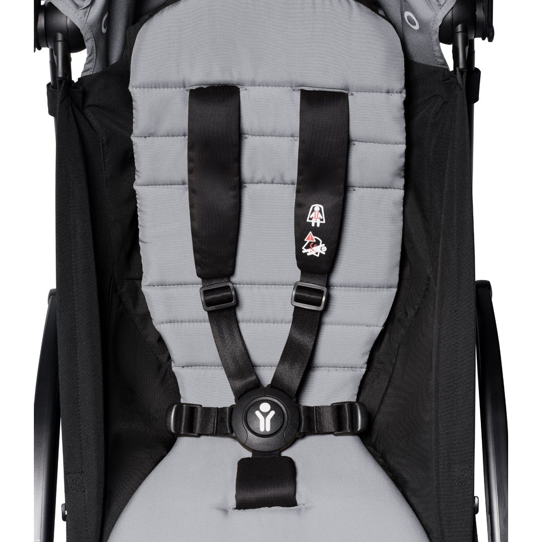 BABYZEN YOYO² 6+ Baby Stroller Set - White Frame with Stone 6+ Color Pack