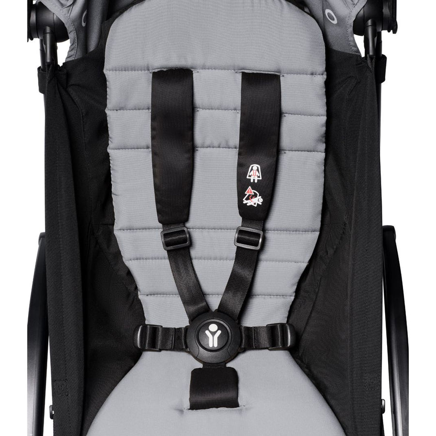 BABYZEN YOYO² 6+ Baby Stroller Set - White Frame with Stone 6+ Color Pack