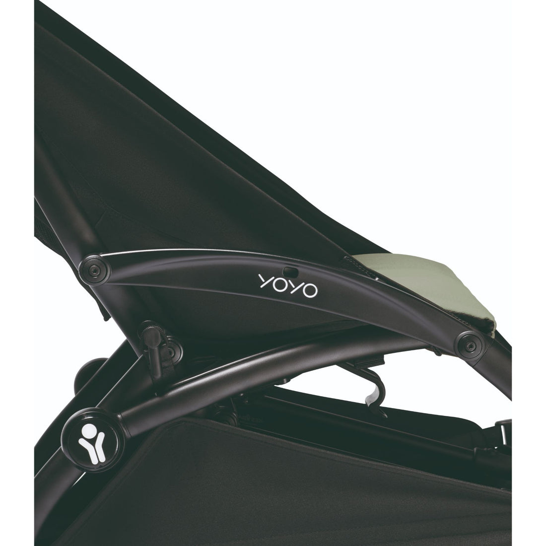 BABYZEN YOYO² Bassinet 6+ Baby Stroller Complete Set - Black Frame with Olive Bassinet & 6+ Color Pack