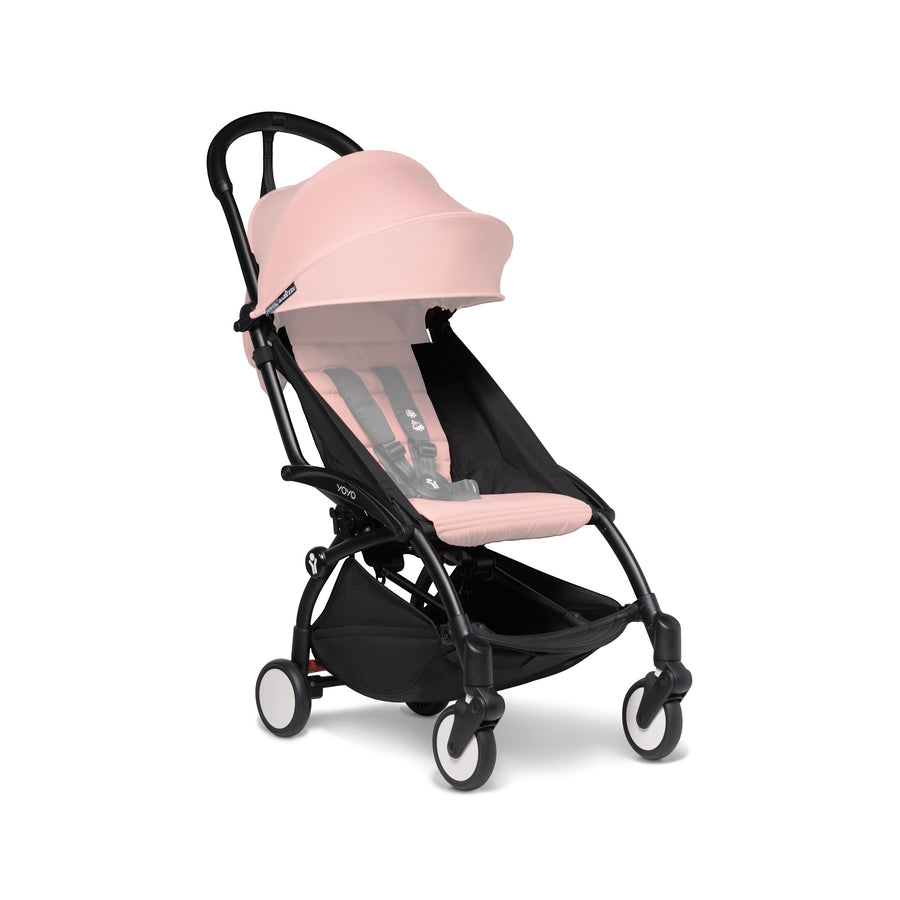 BABYZEN YOYO² 0+ 6+ Baby Stroller Complete Set - Black Frame with Olive 0+ Newborn Pack & 6+ Color Pack