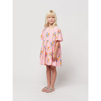 bobo-choses-fireworks-all-over-flounce-sleeves-woven-dress-pink-bobo-s24124ac132-2-3y