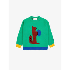 bobo-choses-hungry-squirrel-jacquard-jumper-green-bobo-w24b224ac117-2-3y