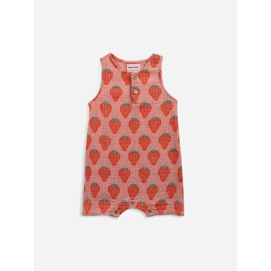 Bobo Choses Strawberry All Over Woven Playsuit – Petit Bazaar