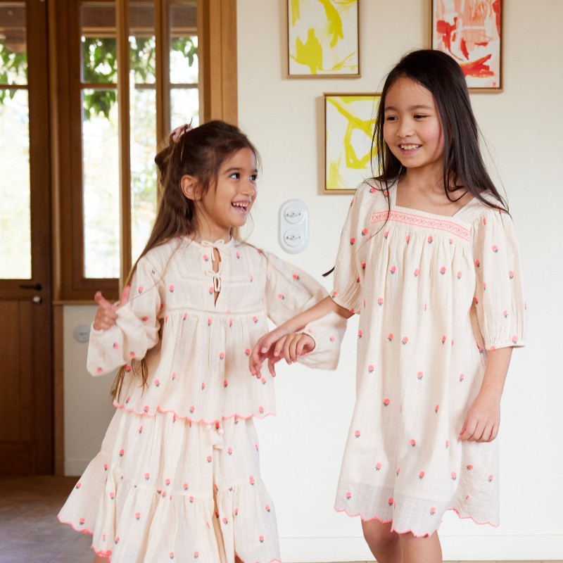 bonheur-du-jour-paris-albi-girl-skirt-fleurs-rose-bdj-s25albi-fr-2y