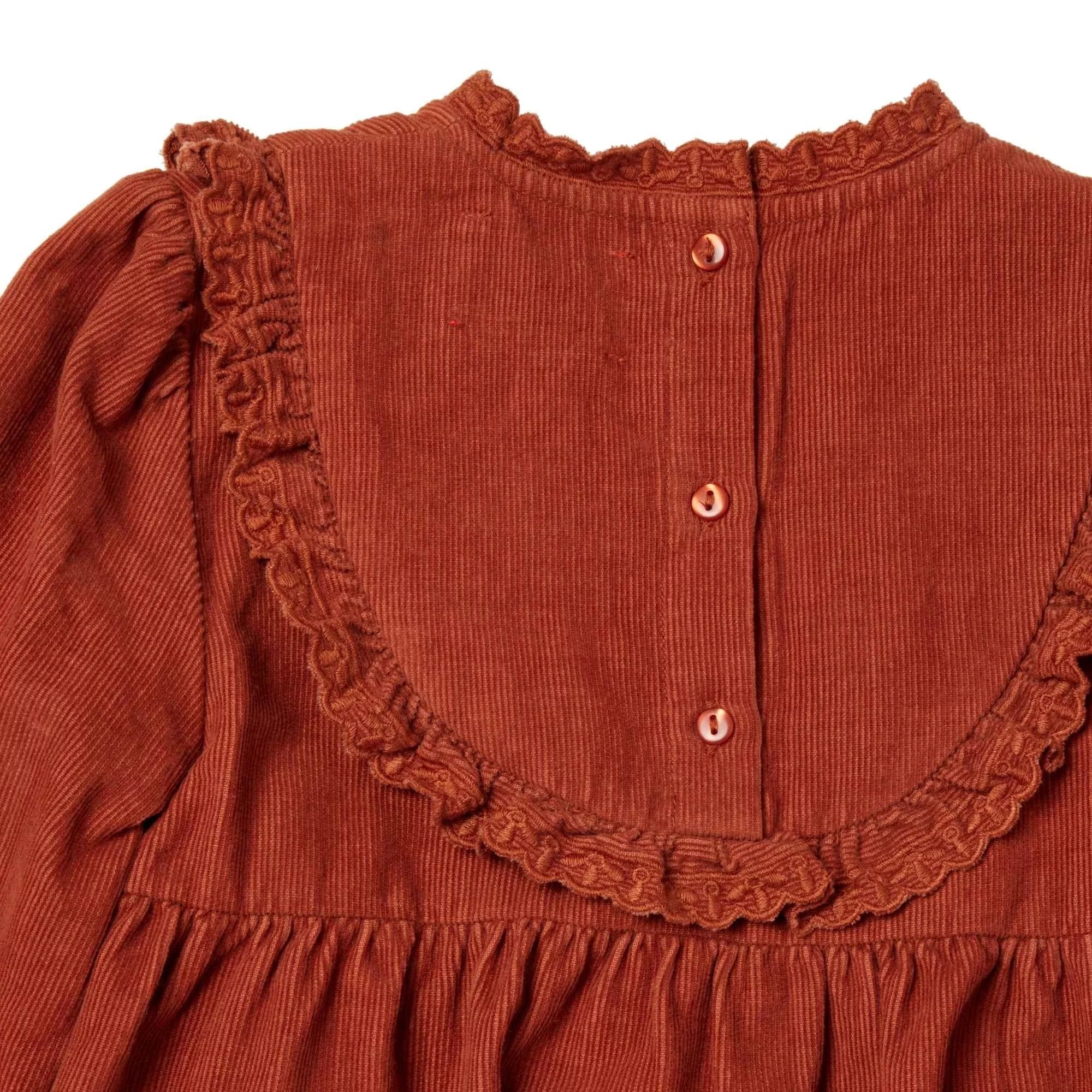 bonheur-du-jour-paris-claudie-girl-dress-terracotta-bdj-w25claudie-tc-2y