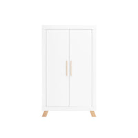 Bopita 2-Door Wardrobe Lisa White/Natural (Pre-Order; Est. Delivery in 6-10 Weeks)