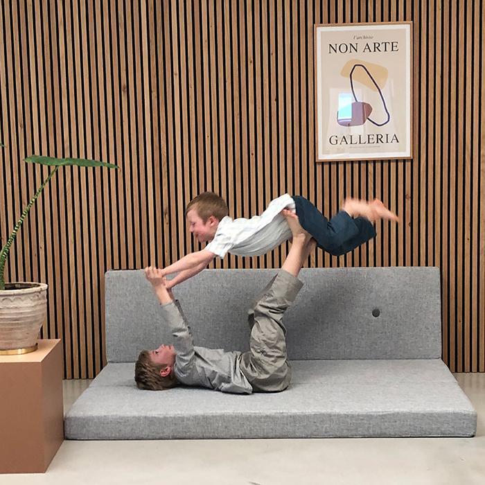 by KlipKlap KK 3 Fold 36x50x180cm - Blue Grey W. Grey